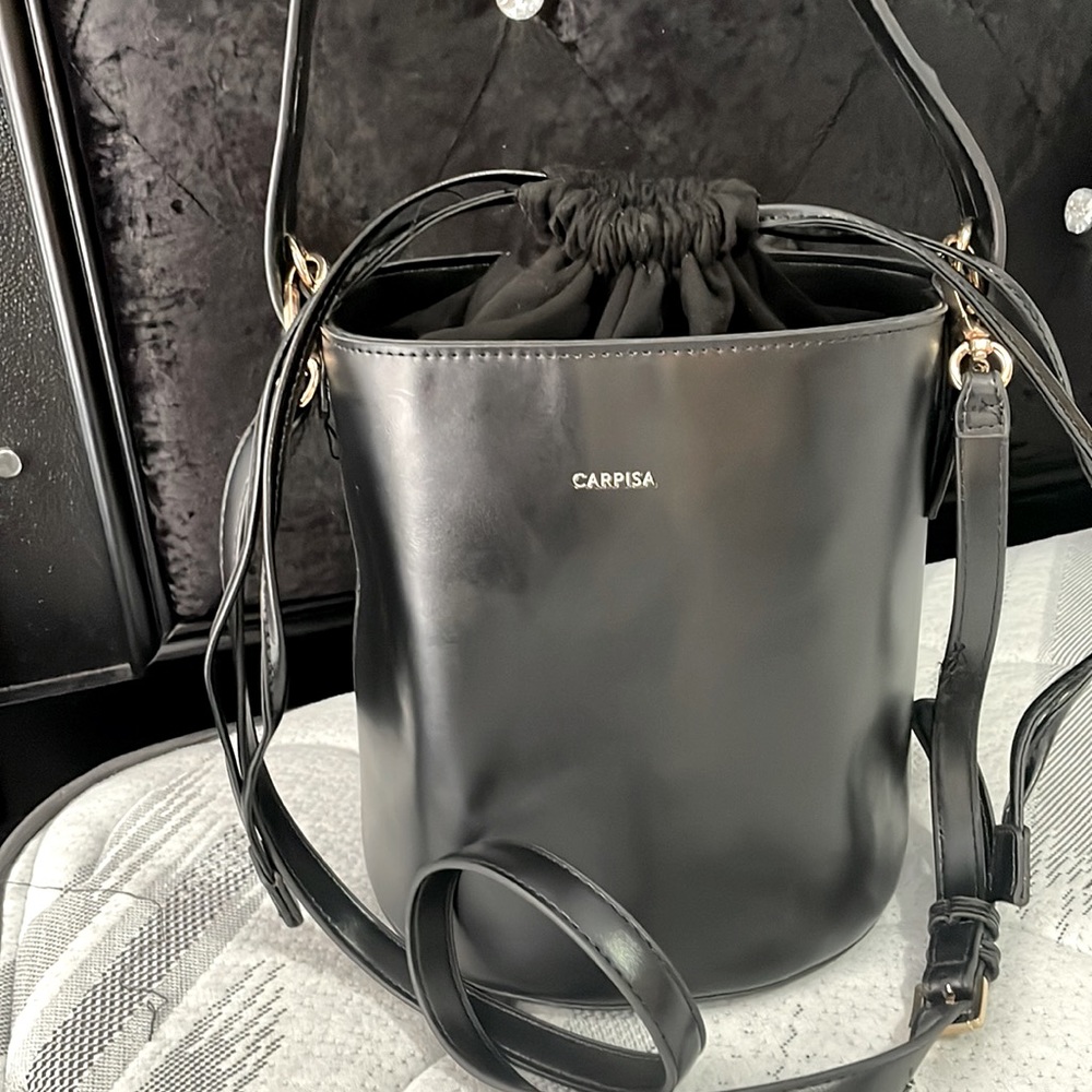 Cute! leather Italian Bucket Bag!